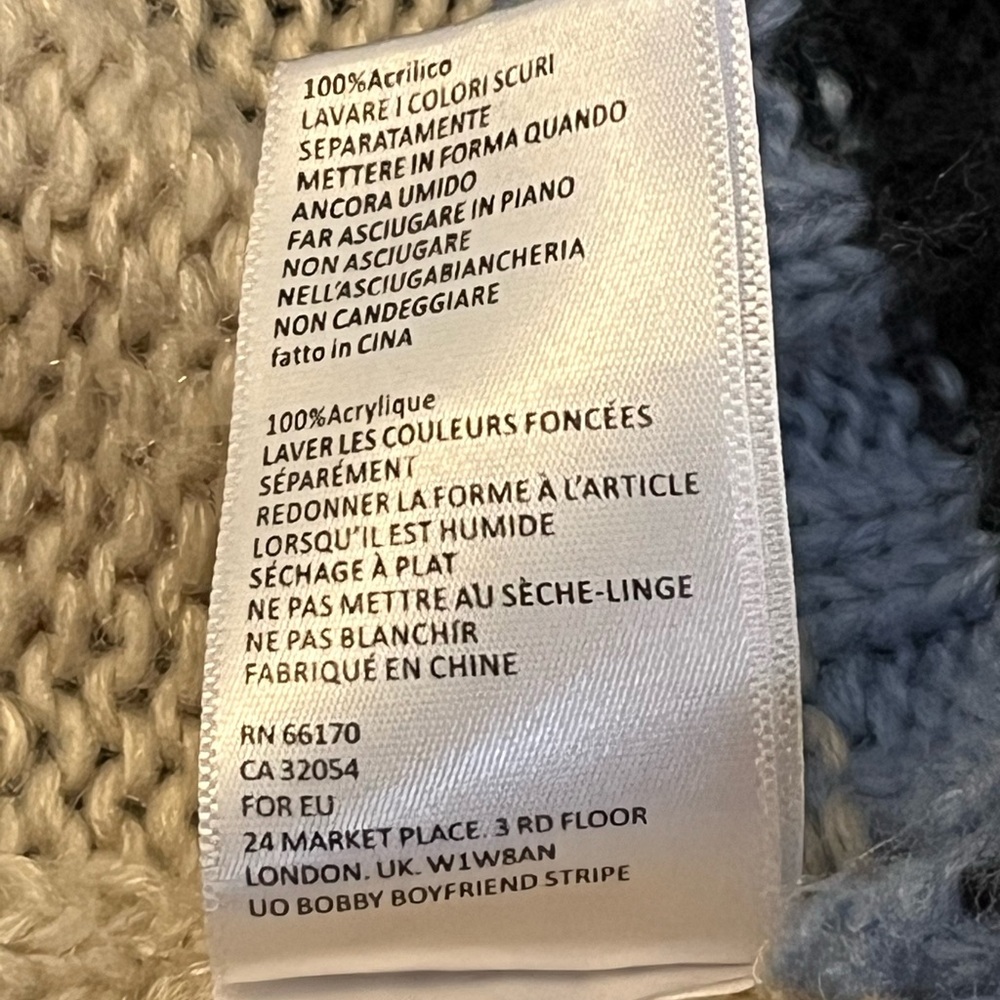 Urban Outfitters | Bobby Boyfriend Striped Crew-Neck Sweater Medium | Y2K Vibes - Picture 6 of 6
